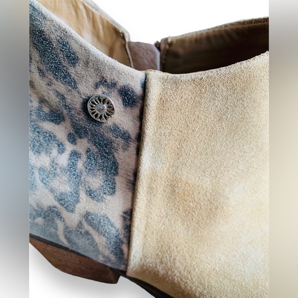 NWOT Yellow Box ‘Dannika’ Leopard Suede Booties – Size 9.5 - Picture 7 of 14